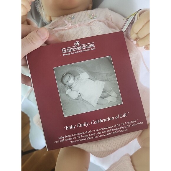 Ashton Drake Emily Baby Doll Celebration Of Life COA Vtg 2004 - Picture 17 of 17